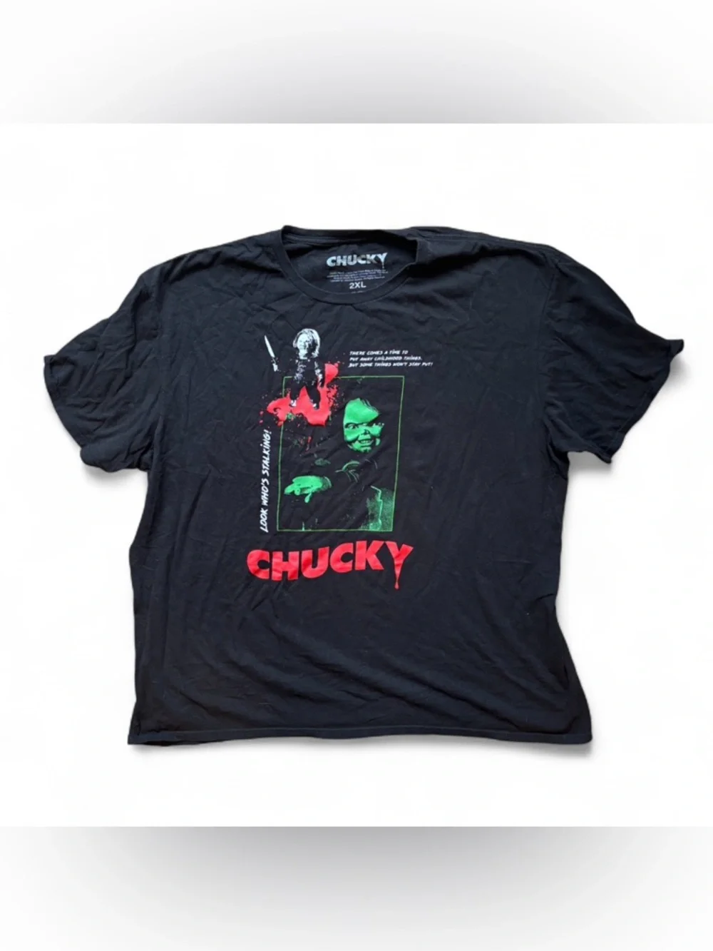 Chucky Child's Play Look Who's Stalking Men’s shirt 2XL Halloween Horror - Picture 4 of 4